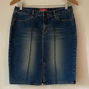 UNIONBAY Blue Denim Skirt Y2K Size 7